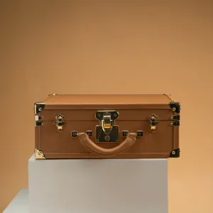 Watch Trunk - Saffiano Camel