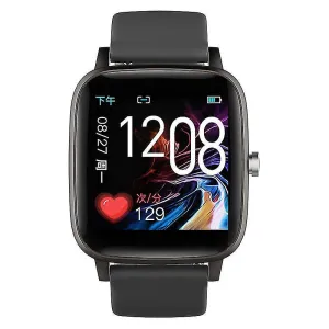 Watches stylish fitness tracker waterproof smart watch health data monitor black