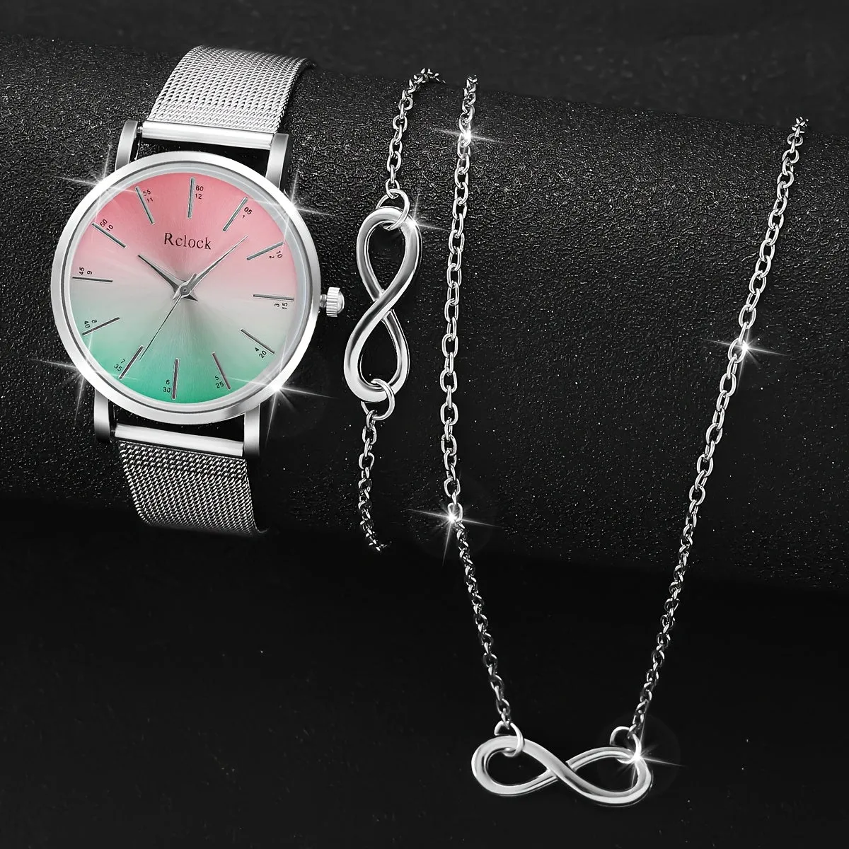 Womens 3Piece Fashion Watch  Jewelry Gift Set