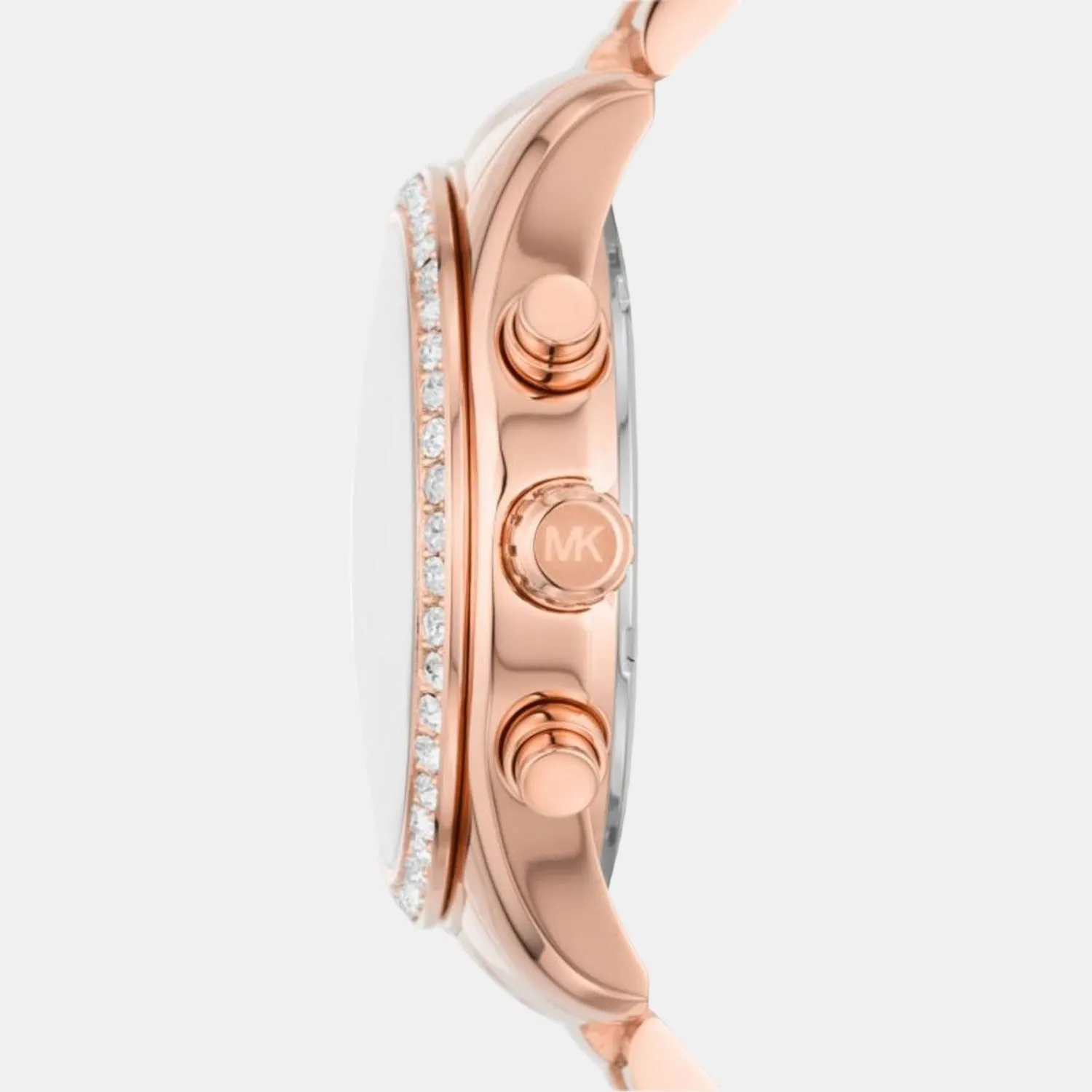Women's Pink Stainless Steel Chronograph Watch MK7242