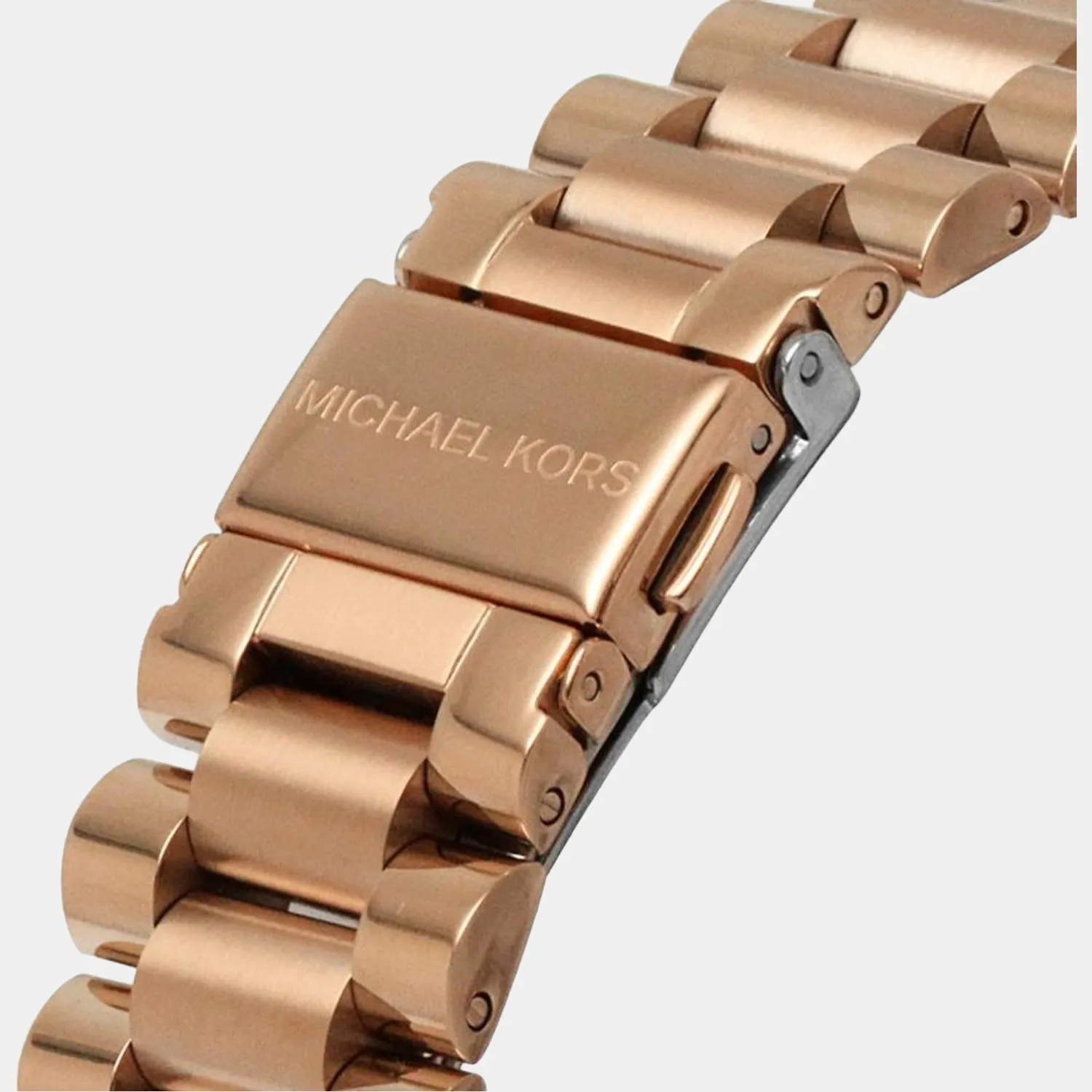 Women's Pink Stainless Steel Chronograph Watch MK7242