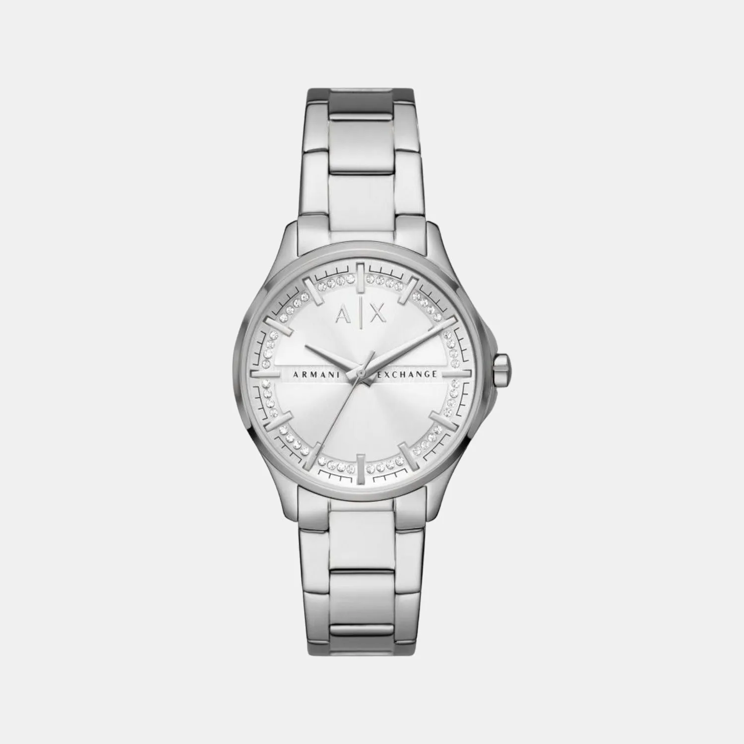 Women's Silver Analog Stainless Steel Watch AX5256