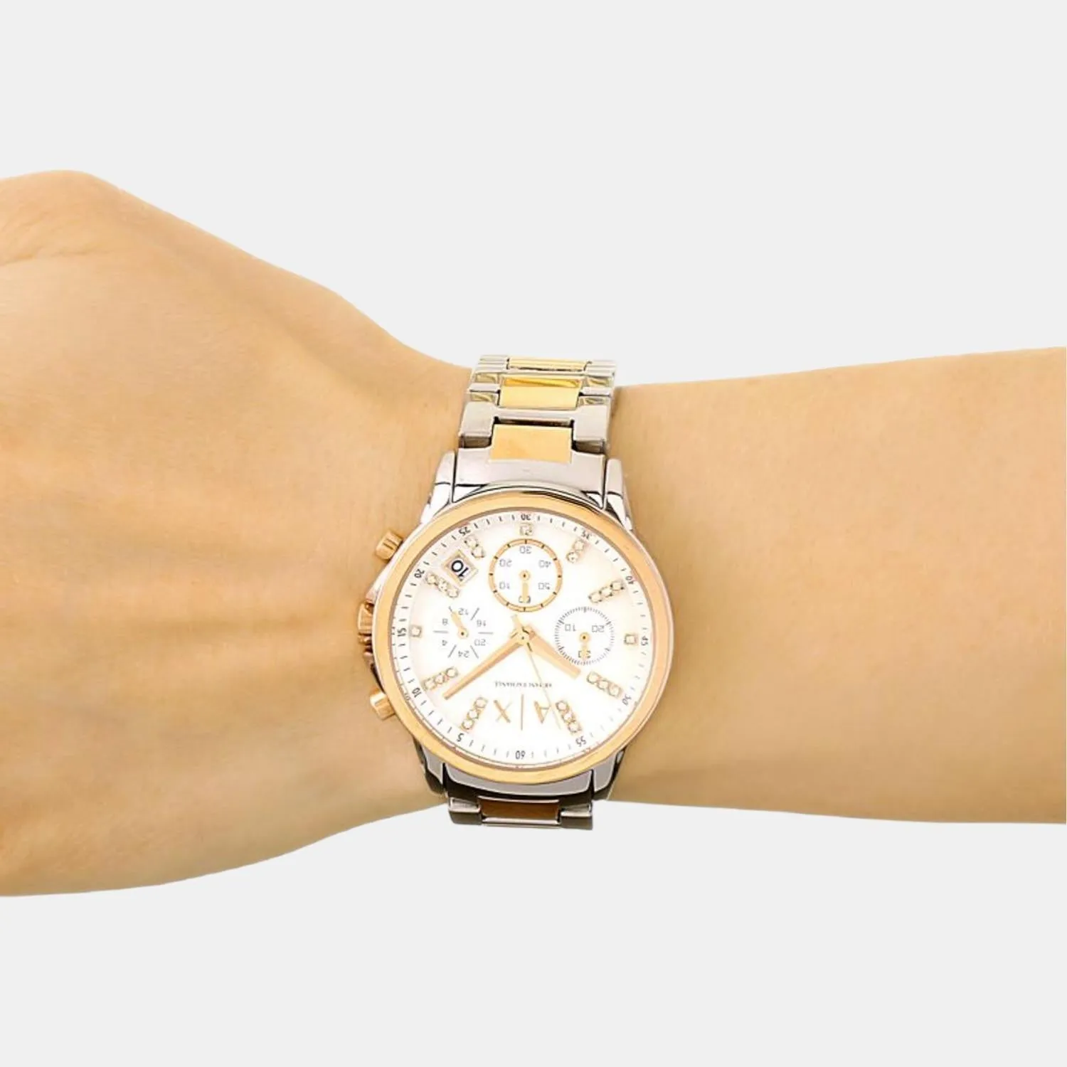 Women's Stainless Steel Chronograph Watch AX4331