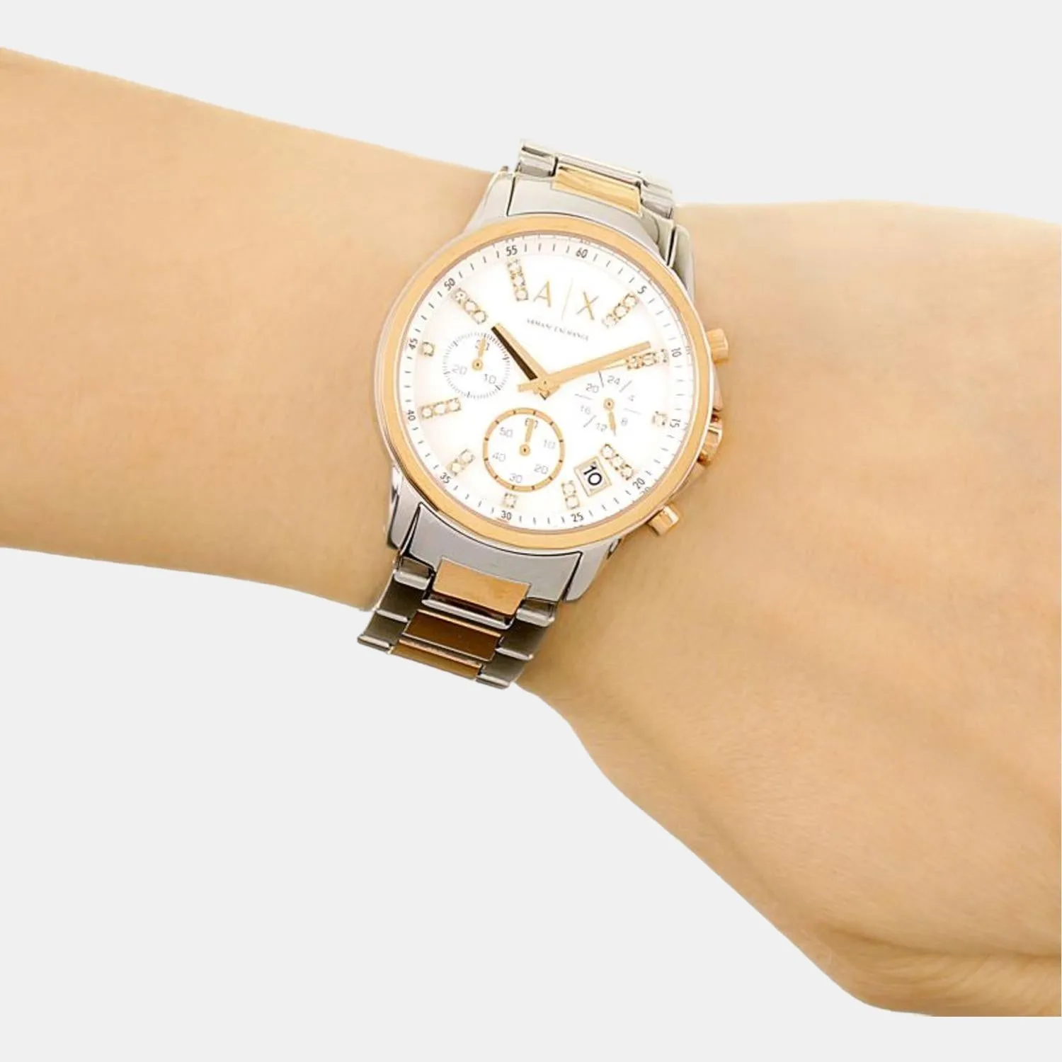 Women's Stainless Steel Chronograph Watch AX4331