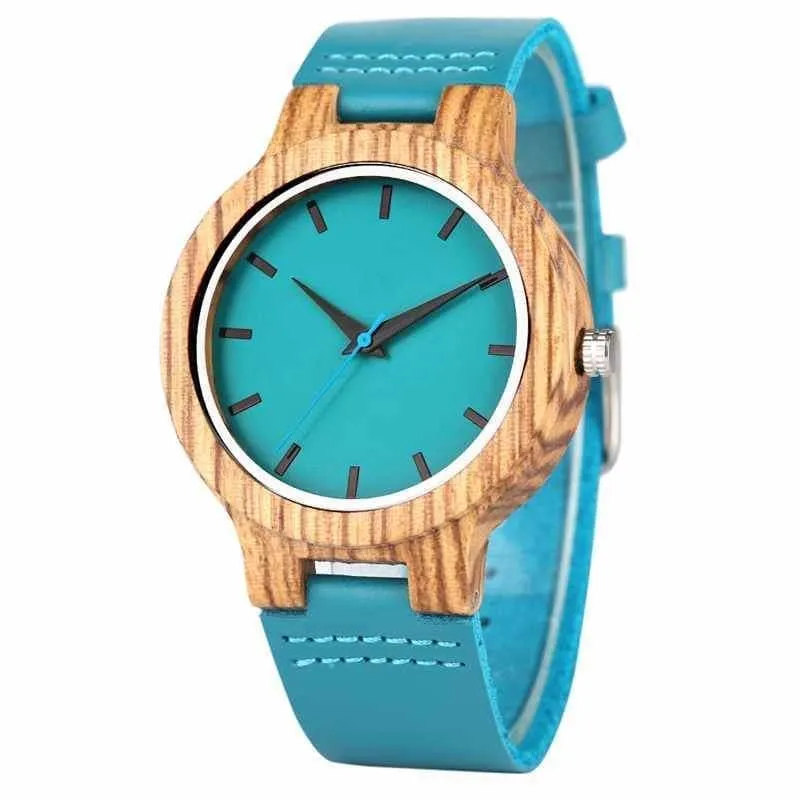 Wood Watch Luxury Royal Blue Bands
