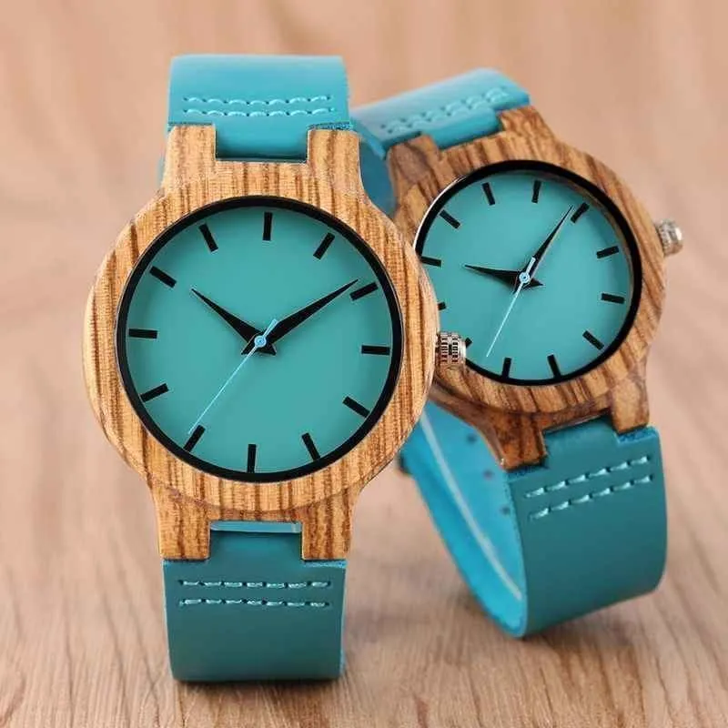 Wood Watch Luxury Royal Blue Bands