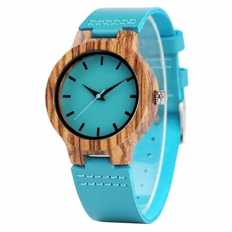 Wood Watch Luxury Royal Blue Bands